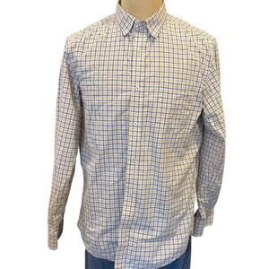 BANANA REPUBLIC Soft Wash Cotton Button Down Shirt Men size 16 -16 1/2 L